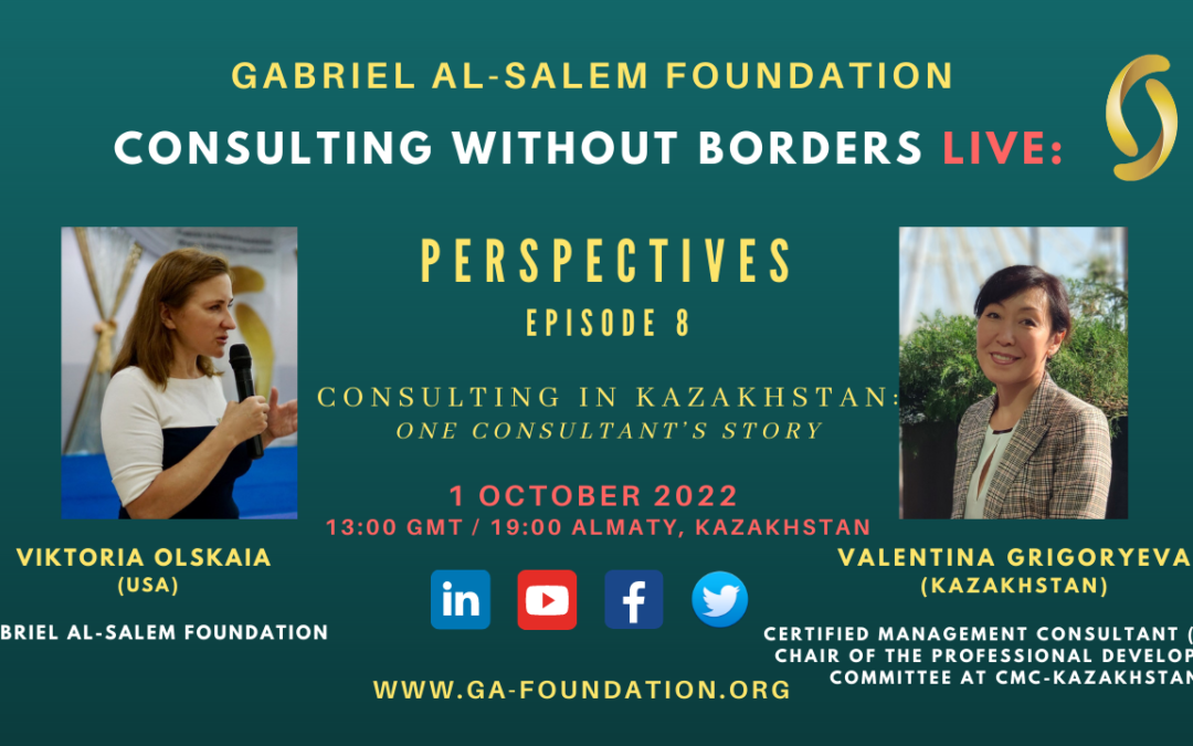 Consulting Without Borders LIVE – Perspectives, Episode 8: Consulting in Kazakhstan: One Consultant’s Story